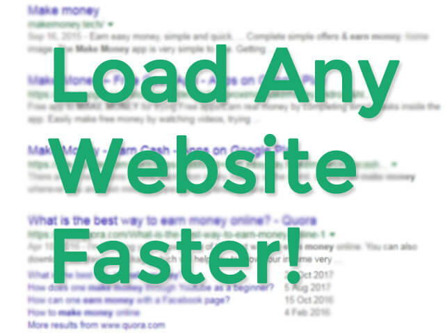 Load Website Faster