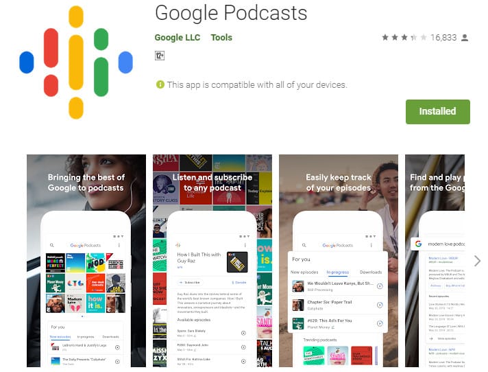 Best Lightweight Android Apps - Google Podcast