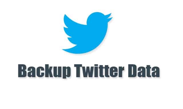 Backup Twitter data before deactivating