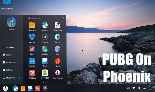 Play PUBG mobile on Phoenix OS