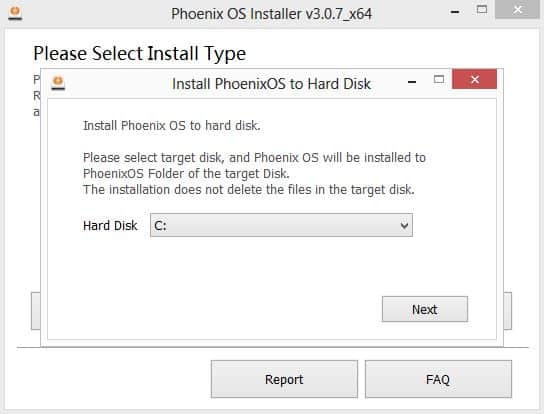 Install Phoenix OS on PC