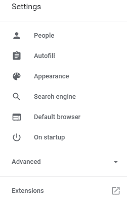 Extensions in Google Chrome