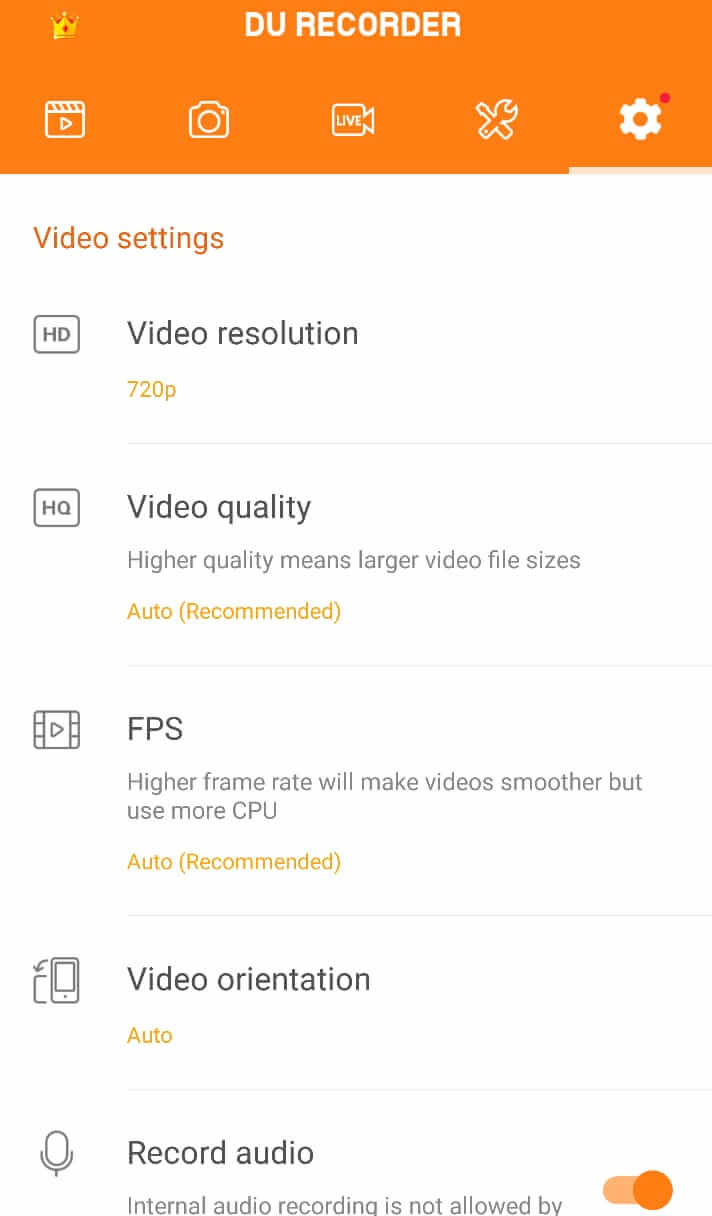Record Android Screen using Du Recorder