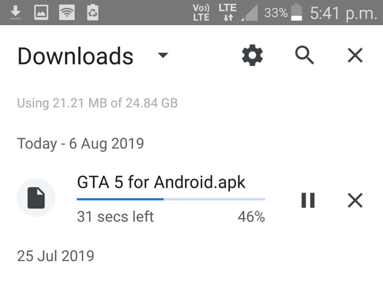 GTA 5 APK Downloading