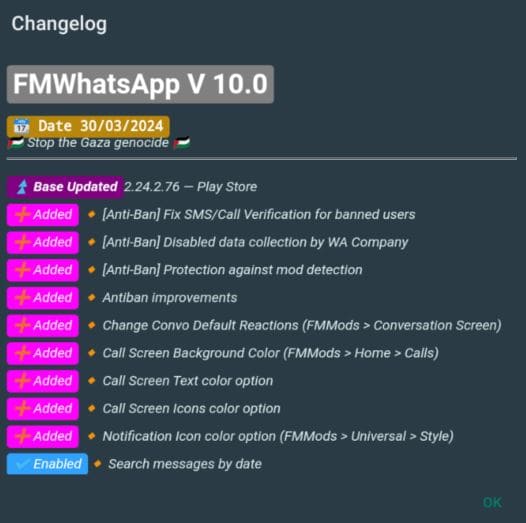 FMWhatsApp v10.0