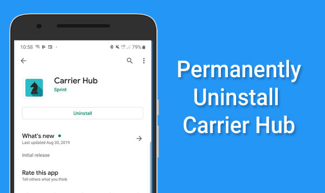 Uninstall Carrier Hub