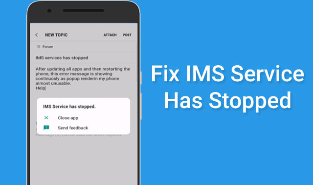 IMS Service has stopped