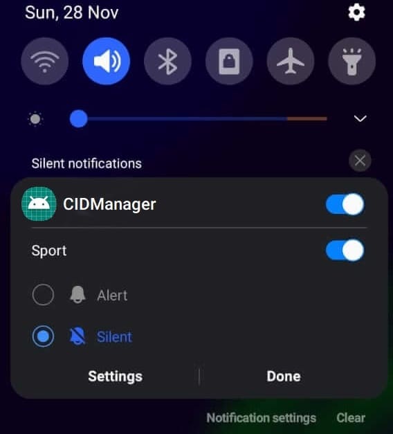 Fix CIDManager Notification